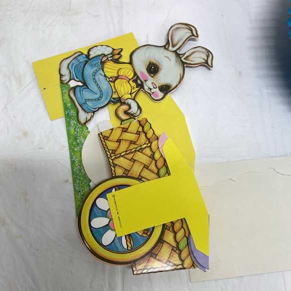 Vtg Easter Honeycomb Decor Beistle Cleo 1980s 1990s Bunnies Eggs - Picture 11 of 16